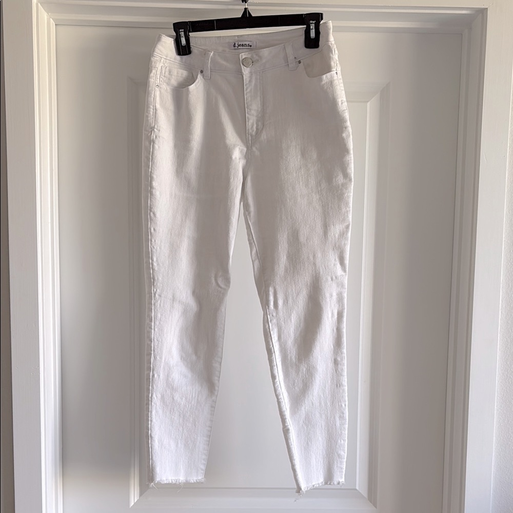 d.jeans white ankle jeans